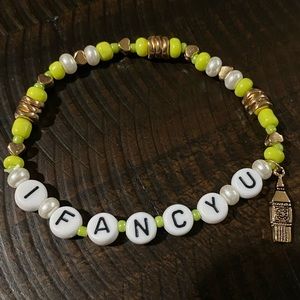 Taylor Swift Eras Tour Friendship Bracelet Lover Album Pearl & Gold Lover Charm